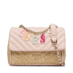 Torebka Guess. Czerwone listonoszki Guess, z aplikacjami, bez dodatków. Za 339.99 zł.