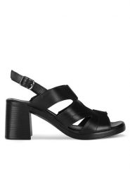 Lasocki Sandały RST-3250-04 Czarny. Czarne sandały Lasocki, bez wzorów, bez obcasa, na słupku, bez zapięcia. Za 199.99 zł.