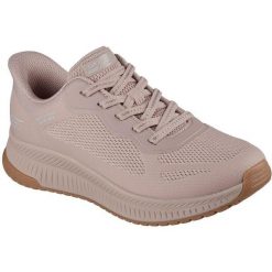 Buty sportowe damskie Skechers Bobs Squad 4 Stapl. Brązowe buty treningowe Skechers, bez wzorów, bez zapięcia, na fitness i siłownię. Za 390.00 zł.