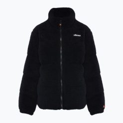 Kurtka ocieplana damska Ellesse Berghutte. Czarne kurtki Ellesse, bez wzorów, bez kaptura. Za 399.99 zł.