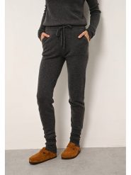 Just Cashmere Kaszmirowe spodnie "Wendy" w kolorze antracytowym rozmiar: S. Czarne spodnie materiałowe Just Cashmere, bez wzorów, z kaszmiru. Za 392.52 zł.