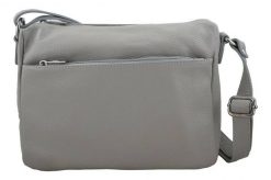 Listonoszka skórzana BARBERINI'S j. szara 519-8. Szare shopper bag Barberinis, bez wzorów, ze skóry, przez ramię, bez dodatków. Za 208.99 zł.