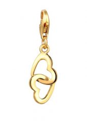 Elli Damski wisiorek podwójne serce połączenie ze srebra próby 925 Sterling Silver Naszyjniki 1 ct. Szare naszyjniki Elli, z materiału, srebrne. Za 208.99 zł.
