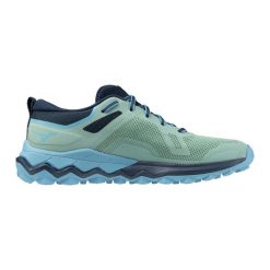 Damskie buty trailowe Mizuno Wave Ibuki 4 GTX. Zielone buty do biegania Mizuno, bez wzorów, bez zapięcia, do biegania, mizuno wave. Za 569.99 zł.