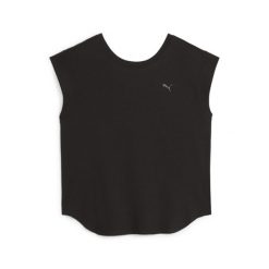 Koszulka Sportowa Damska Puma Studio Foundations. Czarne t-shirty sportowe Puma, l, bez wzorów, bez ramiączek. Za 99.99 zł.