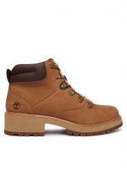 Timberland Trapery Carnaby Row TB0A2QH4EM41 Brązowy jasny. Brązowe traperki Timberland, bez wzorów, z nubiku, bez obcasa, bez zapięcia. Za 739.99 zł.