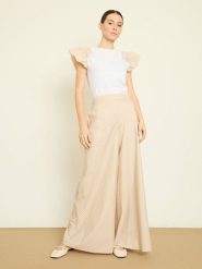 BGN Spodnie w kolorze beżowym rozmiar: 34. Brązowe spodnie materiałowe BGN, bez wzorów, z materiału. Za 121.99 zł.