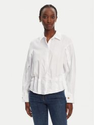 Elisabetta Franchi Koszula CA09852E2 100 Biały Regular Fit. Białe koszule Elisabetta Franchi, bez wzorów, z bawełny, bez kołnierzyka, bez ramiączek. Za 1,469.00 zł.