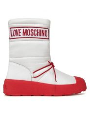 LOVE MOSCHINO Śniegowce JA15855H0HIN010B Biały. Białe śniegowce Love Moschino, bez wzorów, z materiału, bez zapięcia. Za 1,769.00 zł.