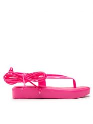 Melissa Sandały Melissa Unique Strap + Camila Coutinho 33658 Różowy. Czerwone sandały Melissa, bez wzorów, ze skóry, bez obcasa, na płaskiej podeszwie, bez zapięcia. Za 279.99 zł.
