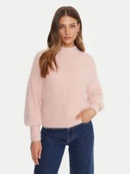 Guess Sweter W4BR25 Z3BH0 Różowy Regular Fit. Czerwone swetry Guess, xxl, z aplikacjami, z syntetyku, bez ramiączek. Za 279.99 zł.