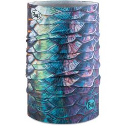 Komin na szyję - Bandana BUFF Coolnet UV® Licenses Deyoung. Żółte szaliki i kominy Buff, na lato, bez wzorów, z elastanu. Za 49.99 zł.