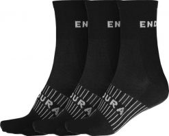 Skarpety do biegania Endura Coolmax® (x3). Czarne skarpetki ENDURA, bez wzorów, z materiału. Za 83.99 zł.