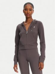 Juicy Couture Bluza Ola JCWAS125310 Szary Slim Fit. Szare bluzy Juicy Couture, xl, bez wzorów, z bawełny, bez kaptura. Za 239.99 zł.