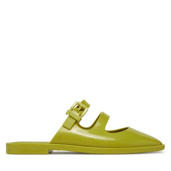 Klapki Melissa. Zielone klapki Melissa, bez wzorów, bez obcasa, bez zapięcia. Za 254.99 zł.