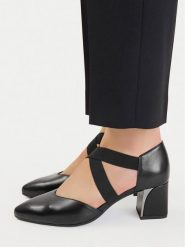Lasocki Czółenka CEO-WB-UMI-04 Czarny. Czarne czółenka Lasocki, bez wzorów, ze skóry, bez obcasa, bez zapięcia. Za 219.99 zł.