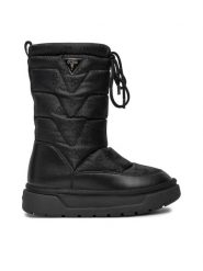 Guess Śniegowce Umme FLFUMM ELE10 Czarny. Czarne śniegowce Guess, z aplikacjami, z materiału, bez zapięcia. Za 879.99 zł.