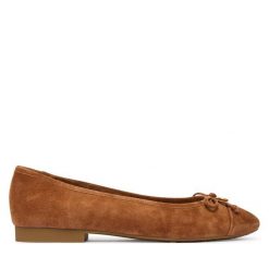 Baleriny MICHAEL Michael Kors. Brązowe baleriny MICHAEL Michael Kors, bez wzorów, bez obcasa, bez zapięcia. Za 609.99 zł.