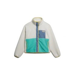 Damski polar Superdry Colour Block. Białe bluzy z polaru Superdry, bez wzorów, z polaru. Za 417.80 zł.