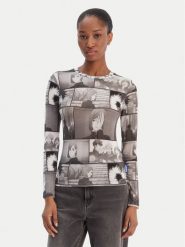 HUGO Bluzka Diraluna 50555473 Szary Regular Fit. Szare bluzki Hugo, l, bez wzorów, z wiskozy, bez kołnierzyka, bez ramiączek. Za 349.99 zł.