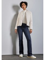 Street One Dżinsy - Skinny fit - w kolorze granatowym rozmiar: W28/L30. Niebieskie jeansy Street One, l, z aplikacjami, ze skóry, street. Za 118.56 zł.