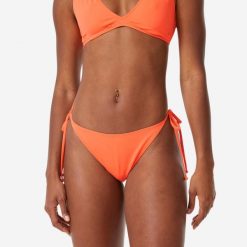 Dół kostiumu kąpielowego damski Roxy High Leg. Brązowe bikini Roxy, bez wzorów, z tkaniny, sportowe. Za 69.99 zł.
