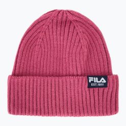 Czapka zimowa FILA Butte Fisherman Beanie With Flag Logo. Czerwone czapki zimowe Fila, bez wzorów. Za 77.99 zł.
