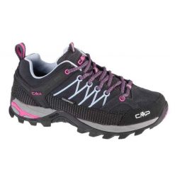 Damskie Buty Turystyczne Rigel Suede Low Cut. Czarne buty trekkingowe CMP, bez wzorów, z materiału, bez zapięcia, trekkingowe. Za 578.99 zł.