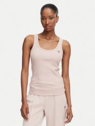 Guess Top V4YP06 K8RT2 Różowy Slim Fit. Czerwone topy Guess, xxs, z aplikacjami, z wiskozy, bez kołnierzyka, bez ramiączek. Za 154.99 zł.