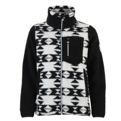 Polar zippowany z kieszenią na piersi dla kobiet Peak Mountain Sherpa 350G. Czarne bluzy z polaru Peak Mountain, bez wzorów, z polaru. W wyprzedaży za 240.00 zł.