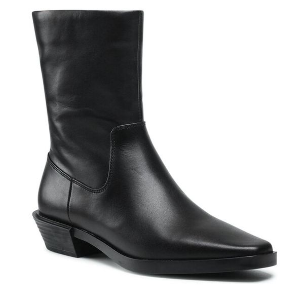 Botki GINO ROSSI. Czarne botki Gino Rossi, bez wzorów, bez obcasa, na płaskiej podeszwie, bez zapięcia. Za 319.99 zł.