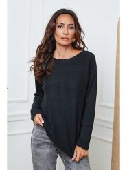 So Cachemire Golf "Ianaz" w kolorze czarnym rozmiar: M. Czarne swetry So Cachemire, m, bez wzorów, ze splotem, bez ramiączek. Za 126.95 zł.