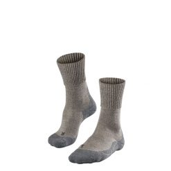 Skarpetki damskie Falke TK1 Wool. Brązowe skarpetki Falke, bez wzorów, z poliamidu. Za 177.50 zł.