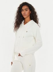 Guess Bluza V4YQ06 KCAY2 Écru Regular Fit. Bluzy Guess, xs, z aplikacjami, z syntetyku, bez kaptura. Za 269.99 zł.