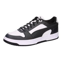Buty sportowe Puma Rebound Slam Lo. Białe buty treningowe Puma, bez wzorów, z materiału, bez zapięcia. Za 390.00 zł.