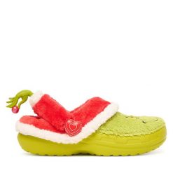 Klapki Crocs. Zielone klapki Crocs, bez wzorów, bez obcasa, bez zapięcia. Za 359.99 zł.
