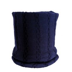 Equus Care komin jeździecki ocieplacz na szyję NAVY. Niebieskie szaliki i kominy EQUUS CARE, na zimę, z aplikacjami, z materiału, eleganckie. Za 54.99 zł.