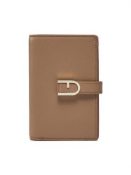 Furla Duży Portfel Damski Flow S Compact Wallet WP00401-BX2045-1257S-1007 Beżowy. Brązowe portfele Furla, bez wzorów, ze skóry. Za 799.99 zł.