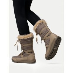 Śniegowce Columbia. Brązowe śniegowce Columbia, bez wzorów, bez zapięcia. Za 529.99 zł.