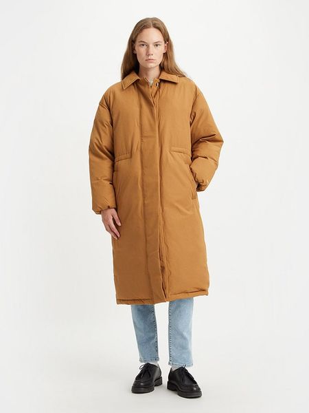 Levi´s Płaszcz przejściowy w kolorze jasnobrązowym rozmiar: M. Brązowe płaszcze m, bez wzorów, bez kaptura. Za 218.57 zł.