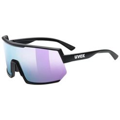 Okulary sportowe Uvex Sportstyle 235. Czarne okulary przeciwsłoneczne UVEX, bez wzorów. Za 340.19 zł.