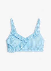 Zabudowany biustonosz bikini typu bustier. Niebieskie bikini bonprix, bez wzorów. Za 97.99 zł.