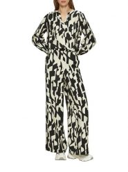 S.Oliver Spodnie w kolorze czarno-beżowym rozmiar: 36. Brązowe spodnie materiałowe S.Oliver, bez wzorów, z materiału. Za 100.99 zł.