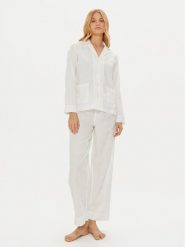 LAUREN RALPH LAUREN Piżama 2 Pc Garment ILN92366 Écru Regular Fit. Piżamy Lauren Ralph Lauren, s, bez wzorów, z bawełny, bez kołnierzyka, bez ramiączek. Za 569.99 zł.