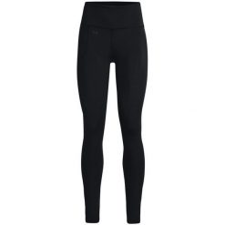 Legginsy fitness damskie Under Armour Motion. Czarne legginsy Under Armour, bez wzorów, sportowe. Za 159.99 zł.