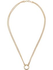 OR ÉCLAT Złoty naszyjnik "Round" z elementem ozdobnym - dł. 41 cm rozmiar: onesize. Żółte naszyjniki Or Éclat, z materiału, złote. Za 2,529.83 zł.