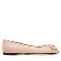 Baleriny GIUSEPPE ZANOTTI. Czerwone baleriny GIUSEPPE ZANOTTI, bez wzorów, bez obcasa, bez zapięcia. Za 1,739.00 zł.
