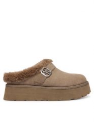 Guess Śniegowce FLFDOC ESU06 Brązowy. Brązowe śniegowce Guess, z aplikacjami, z materiału, bez zapięcia. Za 509.99 zł.