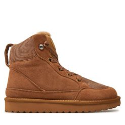 Botki Liu Jo. Brązowe botki Liu Jo, bez wzorów, bez obcasa, na płaskiej podeszwie, bez zapięcia. Za 459.99 zł.