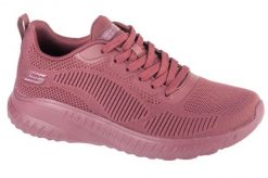 Buty sportowe Sneakersy damskie, Bobs Squad Chaos - Face Off. Fioletowe buty treningowe Skechers, bez wzorów, z materiału, przed kostkę, bez zapięcia, trekkingowe. Za 249.99 zł.